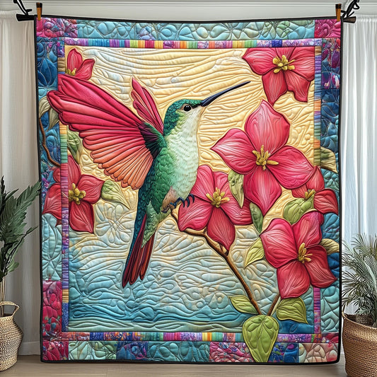 Hummingbird Grace Quilted Blanket GFTONL3514