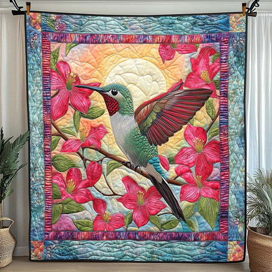 Spring Hummingbird Quilted Blanket GFTONL3528