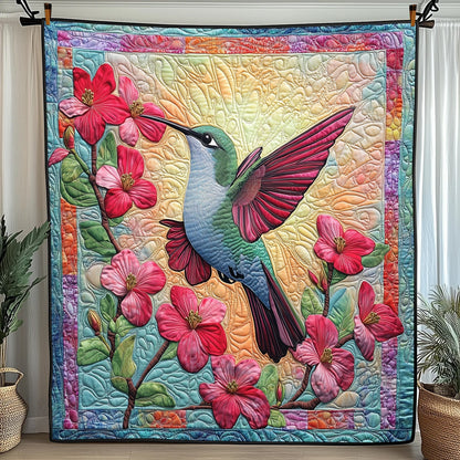 Spring Hummingbird Quilted Blanket GFTONL3529