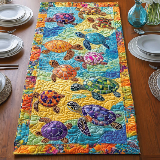 Turtle Charm Quilted Table Runner GFTONL3543