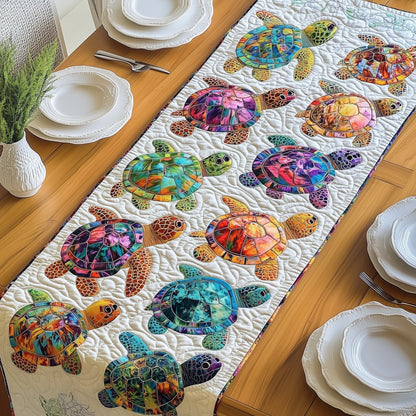 Turtle Charm Quilted Table Runner GFTONL3544