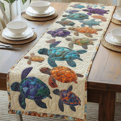 Turtle Charm Quilted Table Runner GFTONL3547