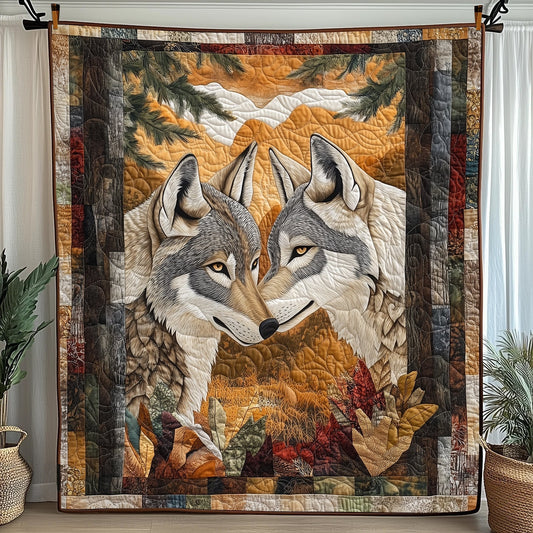 Wolf Romance Quilted Blanket GFTONL3557