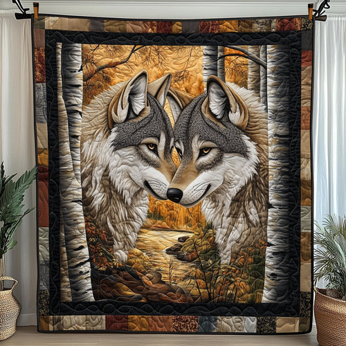 Wolf Romance Quilted Blanket GFTONL3558