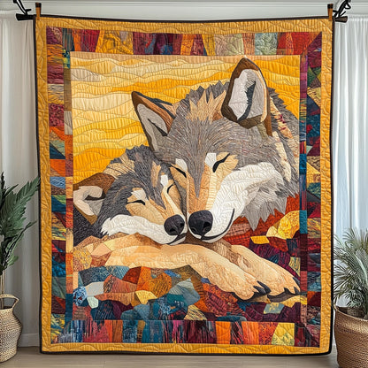 Wolf Romance Quilted Blanket GFTONL3561