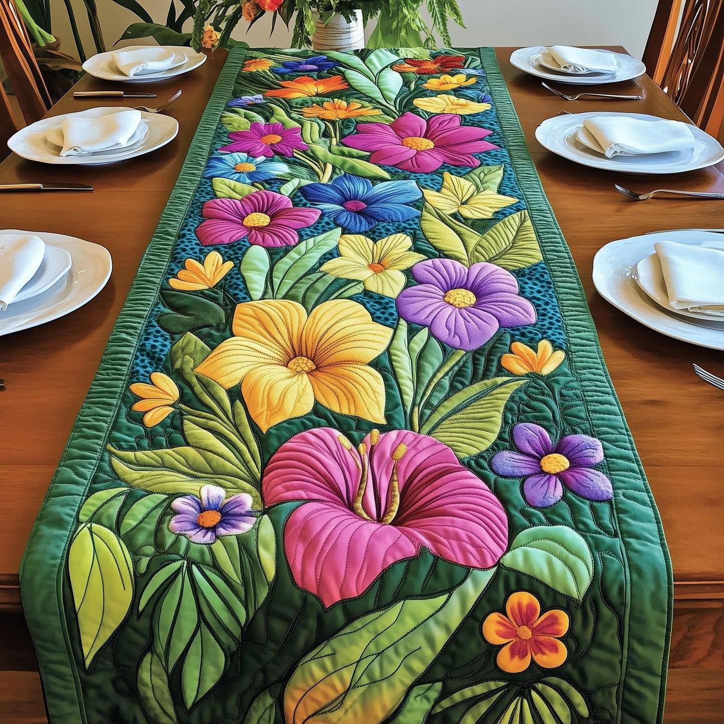 Petal Burst  Quilted Table Runner GFTONL3589