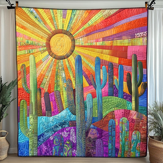 Sunshine Cactus Quilted Blanket GFTONL3635