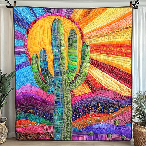 Sunshine Cactus Quilted Blanket GFTONL3638