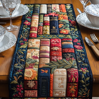 Floral Books Quilted Table Runner GFTONL3647