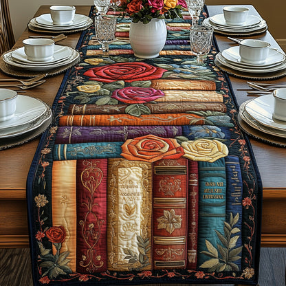 Floral Books Quilted Table Runner GFTONL3651