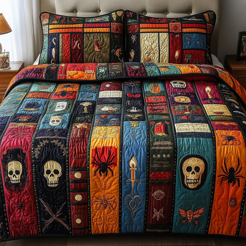 Midnight Library 3-Piece Quilted Bedding Set GFTONL3715