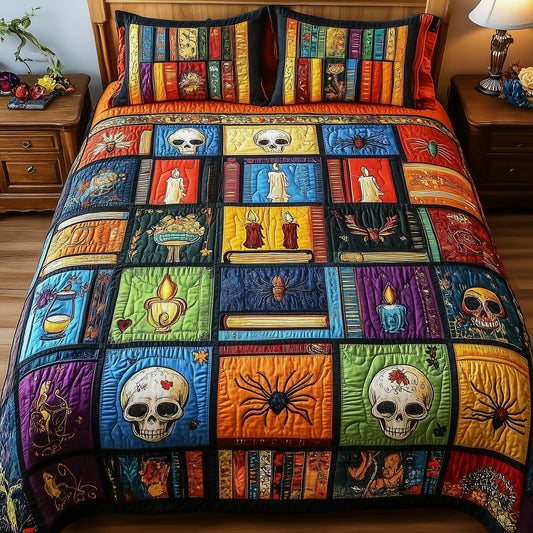 Midnight Library 3-Piece Quilted Bedding Set GFTONL3716