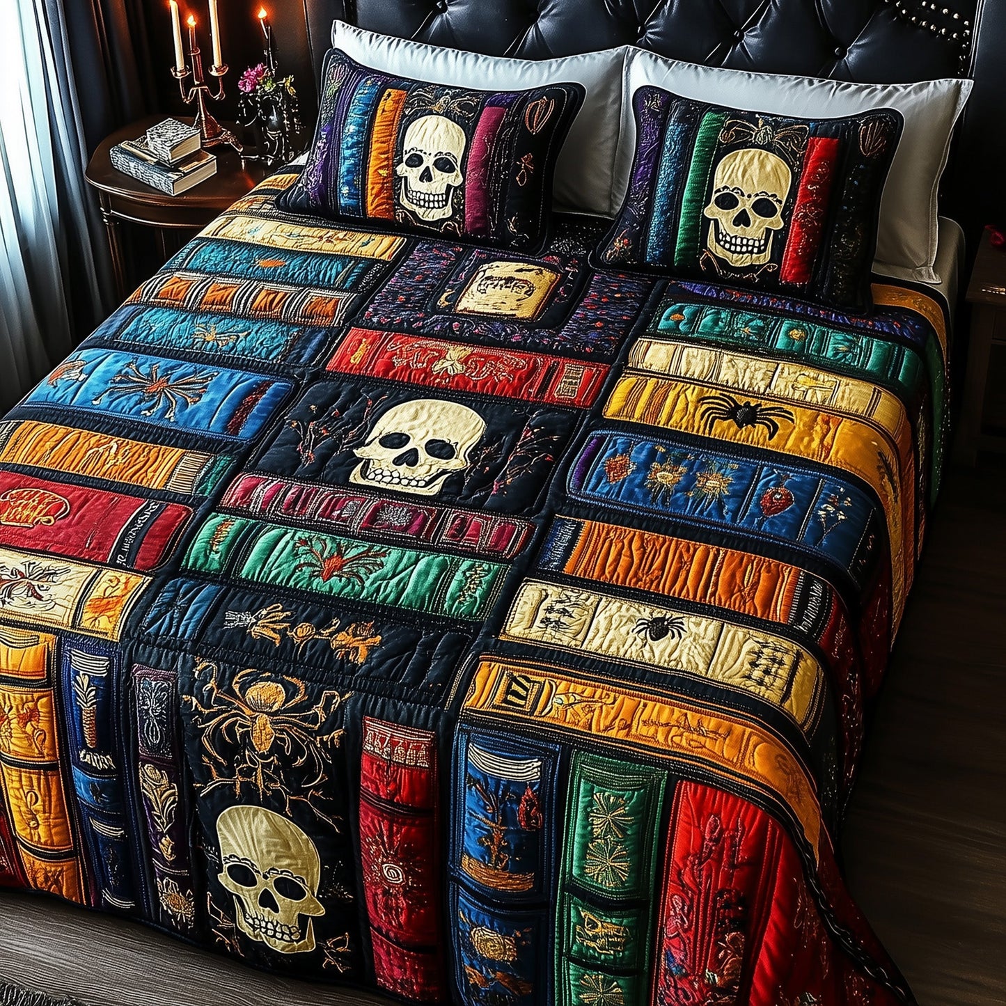 Ancient Library 3-Piece Quilted Bedding Set GFTONL3720