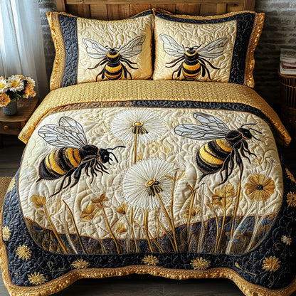 Bee Kind 3-Piece Quilted Bedding Set GFTONL3729