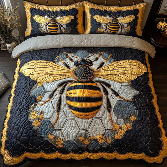 Royal Bee 3-Piece Quilted Bedding Set GFTONL3737
