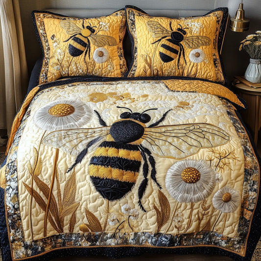 Bee Kind 3-Piece Quilted Bedding Set GFTONL3741