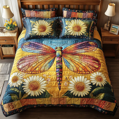 Dragonfly Dream 3-Piece Quilted Bedding Set GFTONL3761