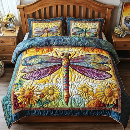 Dragonfly Dream 3-Piece Quilted Bedding Set GFTONL3765