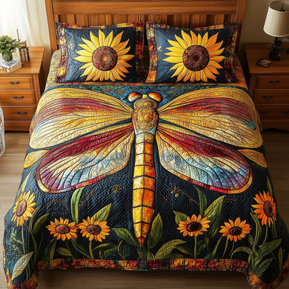 Dragonfly Dream 3-Piece Quilted Bedding Set GFTONL3766