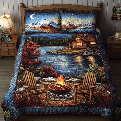 Midnight Harmony 3-Piece Quilted Bedding Set GFTONL3795