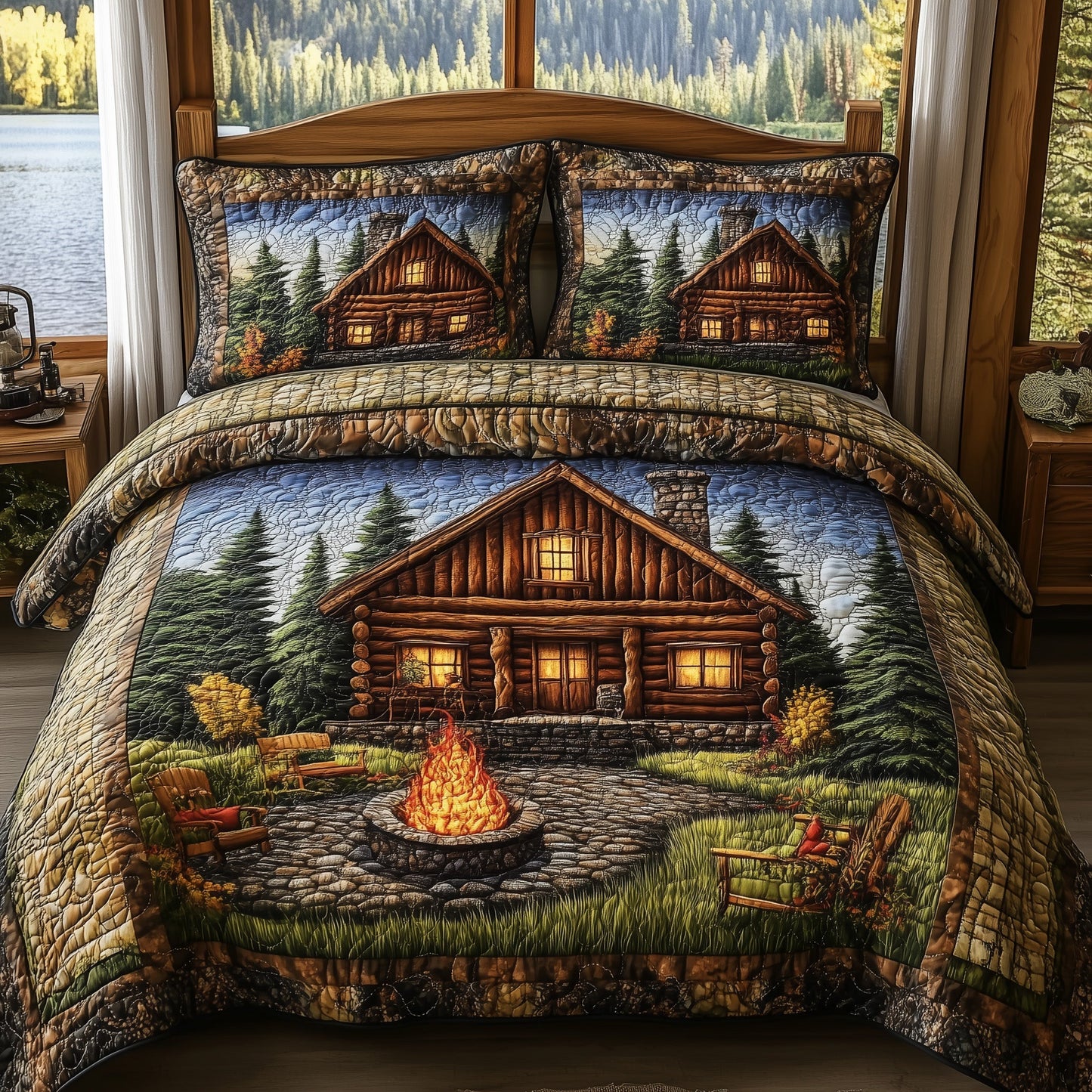 Cozy Harmony 3-Piece Quilted Bedding Set GFTONL3796