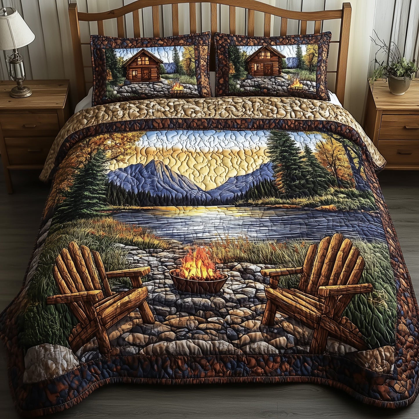 Cozy Harmony 3-Piece Quilted Bedding Set GFTONL3799