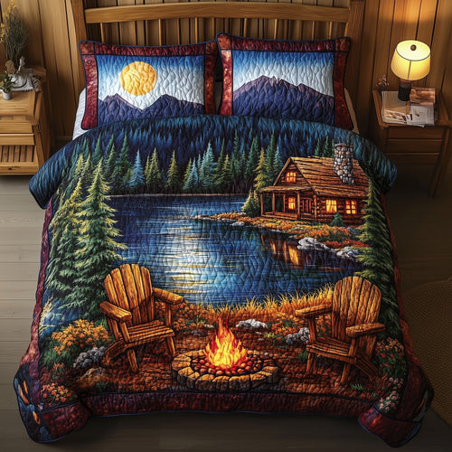 Midnight Harmony 3-Piece Quilted Bedding Set GFTONL3804