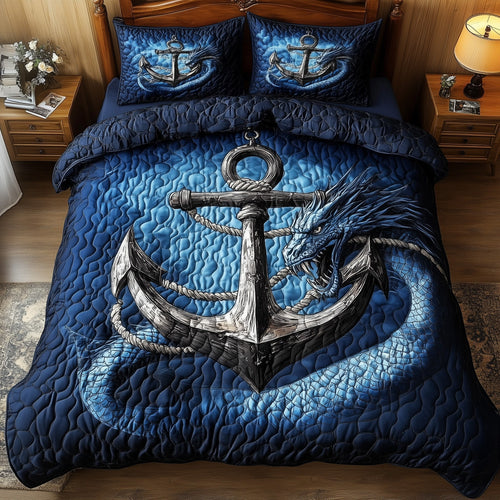 Dragon Anchor 3-Piece Quilted Bedding Set GFTONL3811