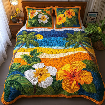 Tropical Vibe 3-Piece Quilted Bedding Set GFTONL3829