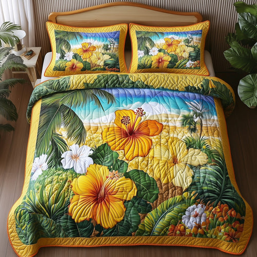 Tropical Vibe 3-Piece Quilted Bedding Set GFTONL3832