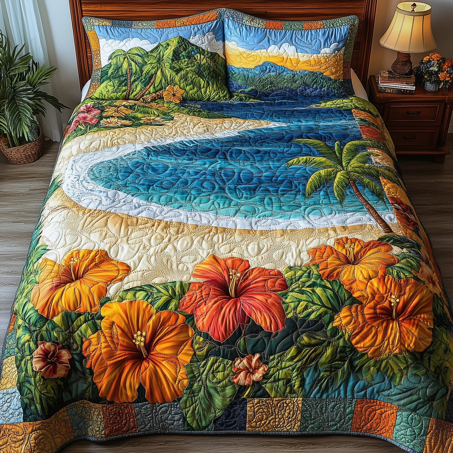 Tropical Vibe 3-Piece Quilted Bedding Set GFTONL3834