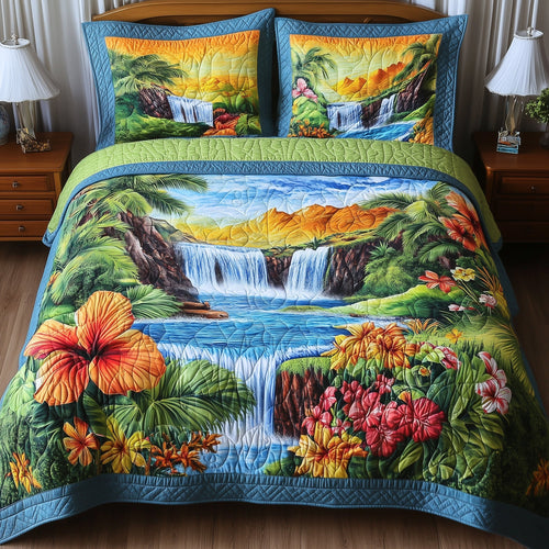 Summer Paradise 3-Piece Quilted Bedding Set GFTONL3847