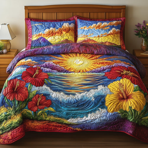Floral Paradise 3-Piece Quilted Bedding Set GFTONL3873