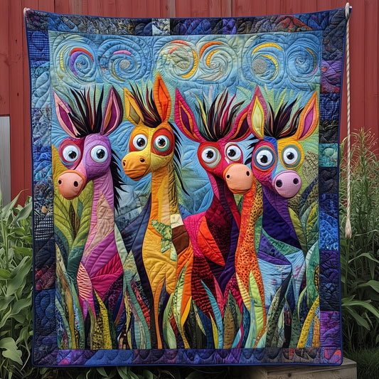 Donkey In The Farm Quilted Blanket GFTONL3877