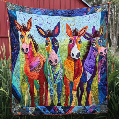 Donkey In The Farm Quilted Blanket GFTONL3879