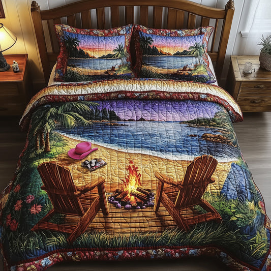 Harmony Beach Vibe 3-Piece Quilted Bedding Set GFTONL3883