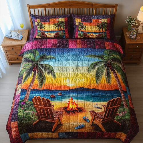 Harmony Beach Vibe 3-Piece Quilted Bedding Set GFTONL3885