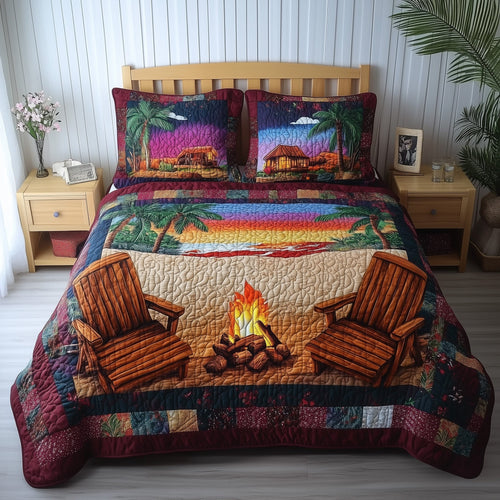 Harmony Beach Vibe 3-Piece Quilted Bedding Set GFTONL3889
