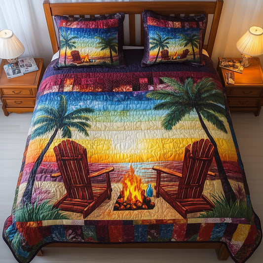 Harmony Beach Vibe 3-Piece Quilted Bedding Set GFTONL3891