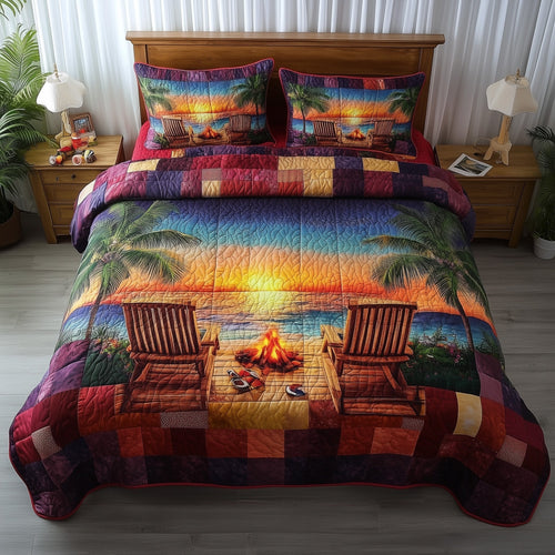 Harmony Beach Vibe 3-Piece Quilted Bedding Set GFTONL3893