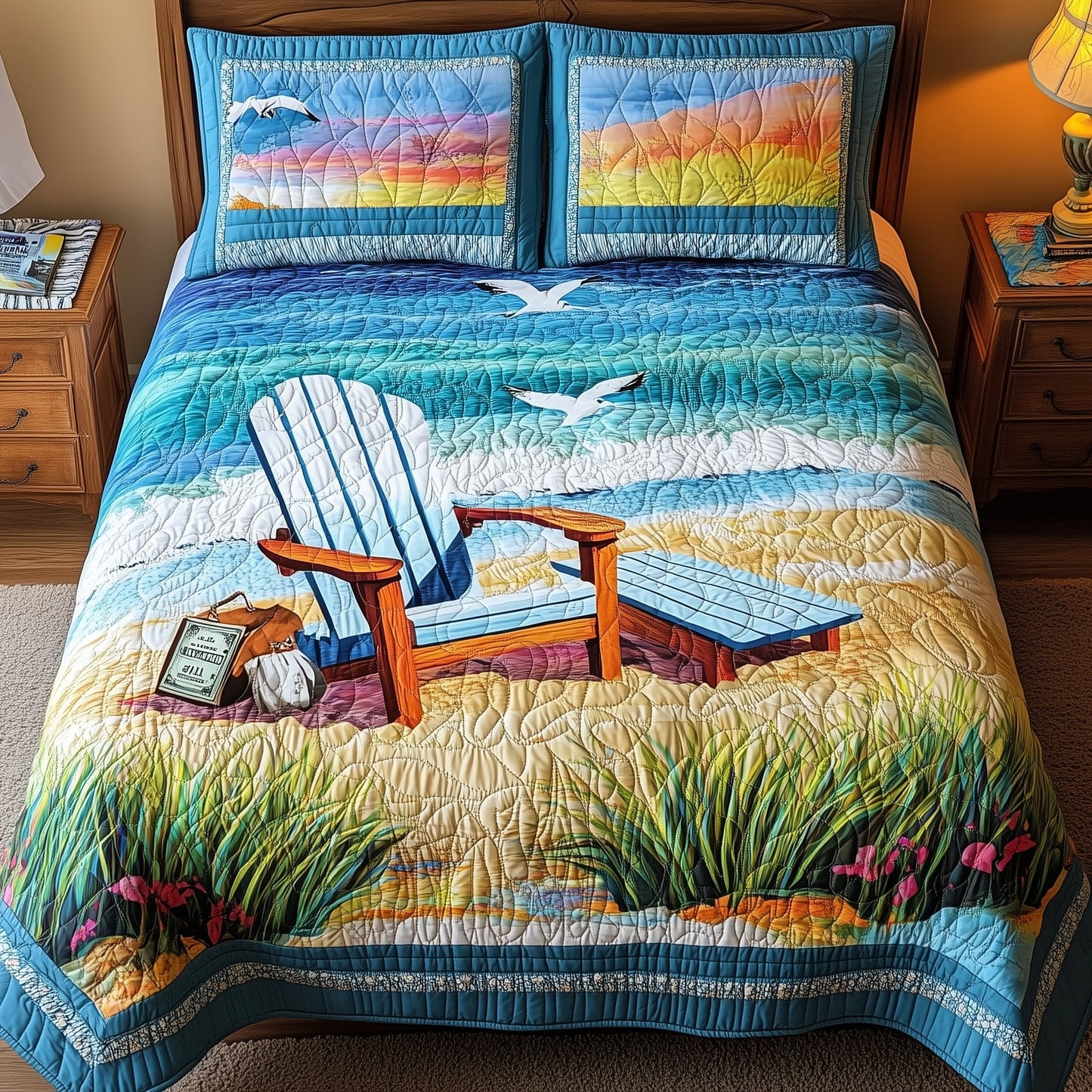 Summer Is Calling 3-Piece Quilted Bedding Set GFTONL3914