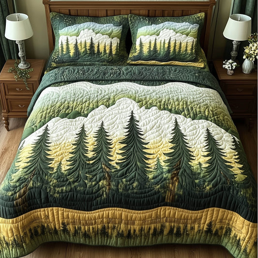 Forest Tree 3-Piece Quilted Bedding Set GFTONL3927