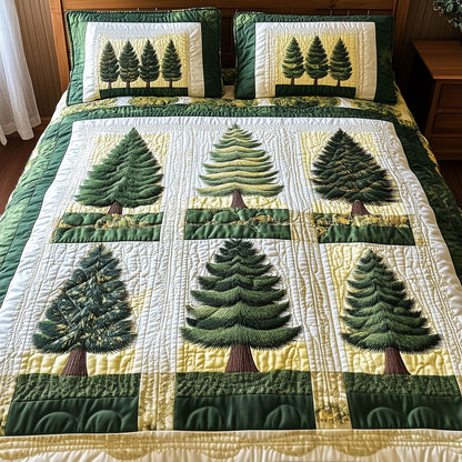 Forest Tree 3-Piece Quilted Bedding Set GFTONL3928