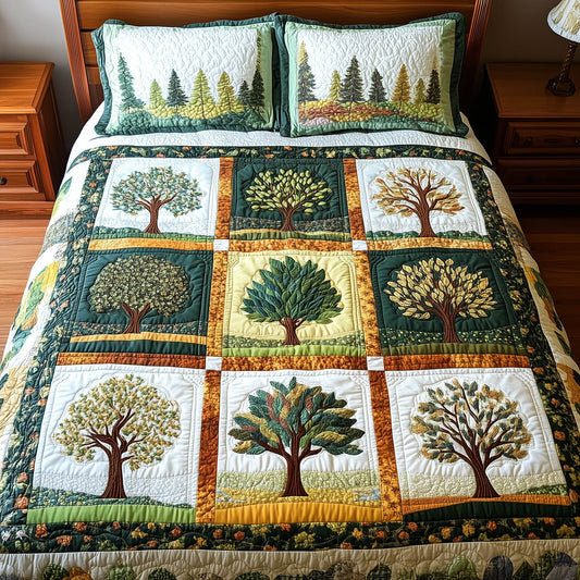 Forest Charm 3-Piece Quilted Bedding Set GFTONL3937