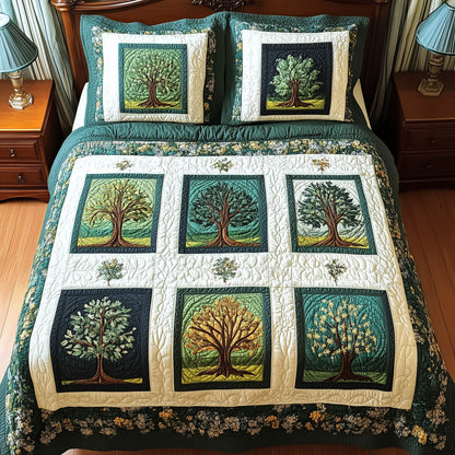 Forest Charm 3-Piece Quilted Bedding Set GFTONL3939