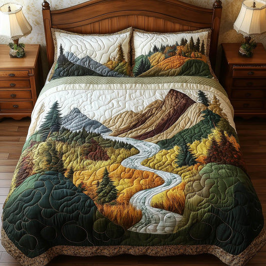 Harmony Flow 3-Piece Quilted Bedding Set GFTONL3944