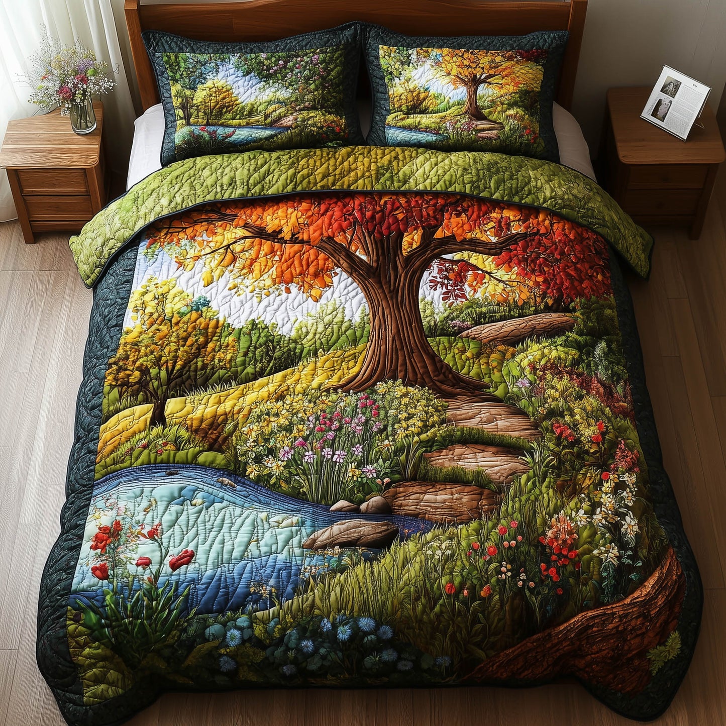 Harmony Forest 3-Piece Quilted Bedding Set GFTONL3946