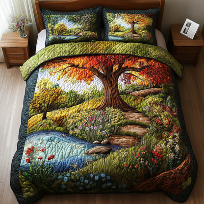 Harmony Forest 3-Piece Quilted Bedding Set GFTONL3946