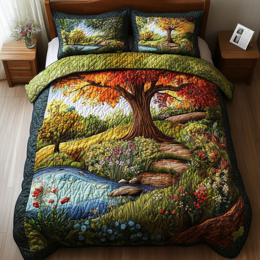 Harmony Forest 3-Piece Quilted Bedding Set GFTONL3946