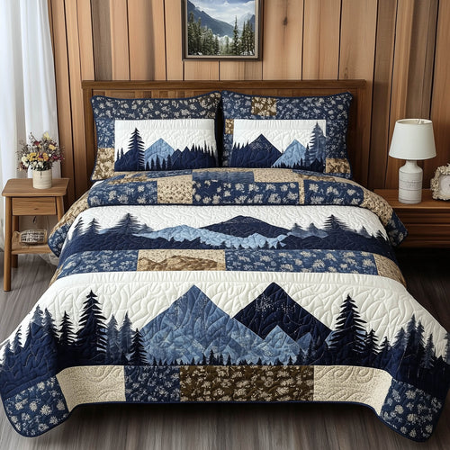 Blue Mountain 3-Piece Quilted Bedding Set GFTONL3951